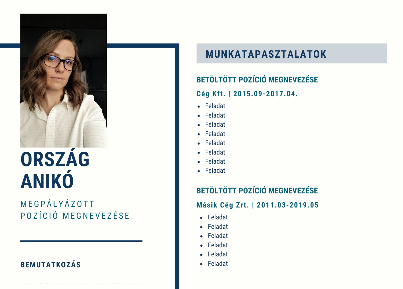 Selfie CV fotó